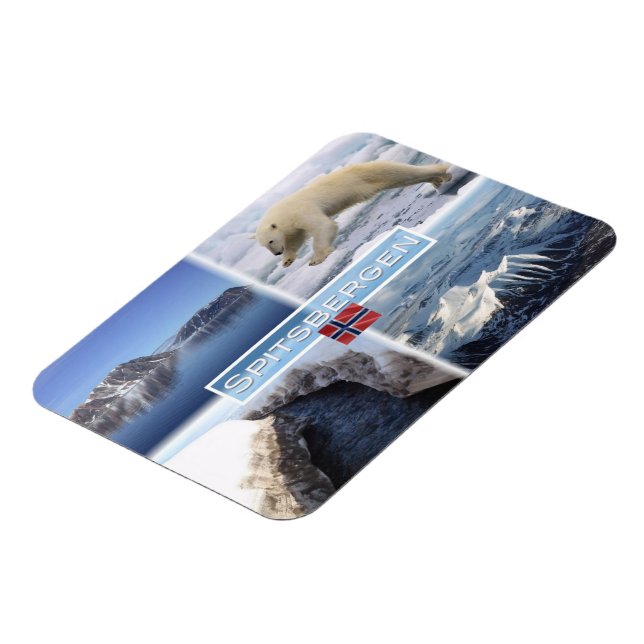 Imán NO Spitsbergen - Svalbard - Fiordo - Oso Polar - (Lado Izquierdo)