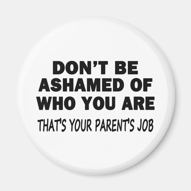 Imán No te avergüences (Frente)