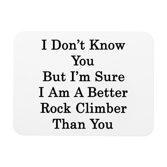 Imán No te conozco pero estoy segura de que soy una mej (Horizontal)