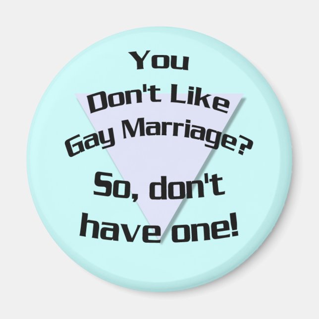 Imán ¿No Te Gusta El Matrimonio Gay? (Imán) (Frente)