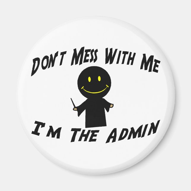 Imán No te metas con el administrador (Frente)