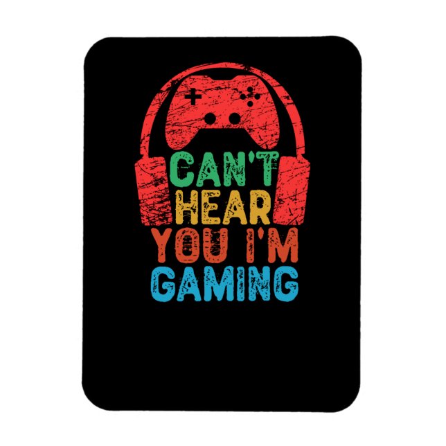 Imán No te oigo, estoy jugando (Vertical)