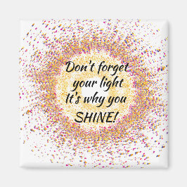 Imán No te olvides tu confeti ligero