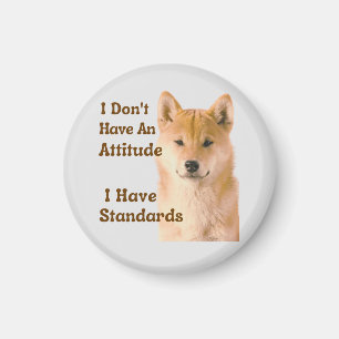 Imán No tengo actitud, tengo normas Shiba