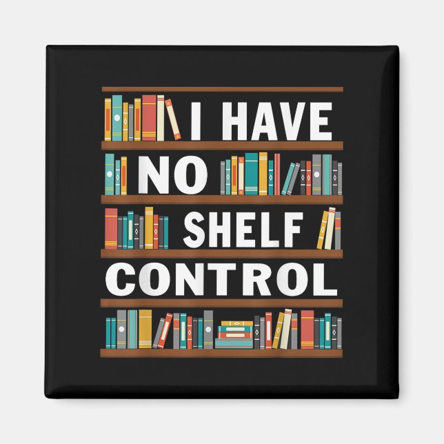 Imán No tengo una biblioteca divertida de control de pl (Frente)