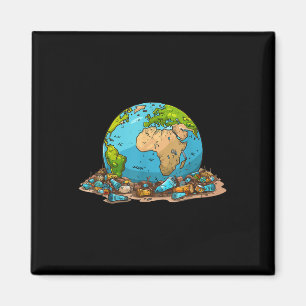 Imán No tirar basura Protección Ambiental