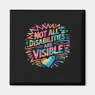 Imán No Todas Las Discapacidades Son Visibles Cool Disc