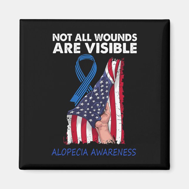 Imán No Todas Las Heridas Son Alopecia Visible (Frente)