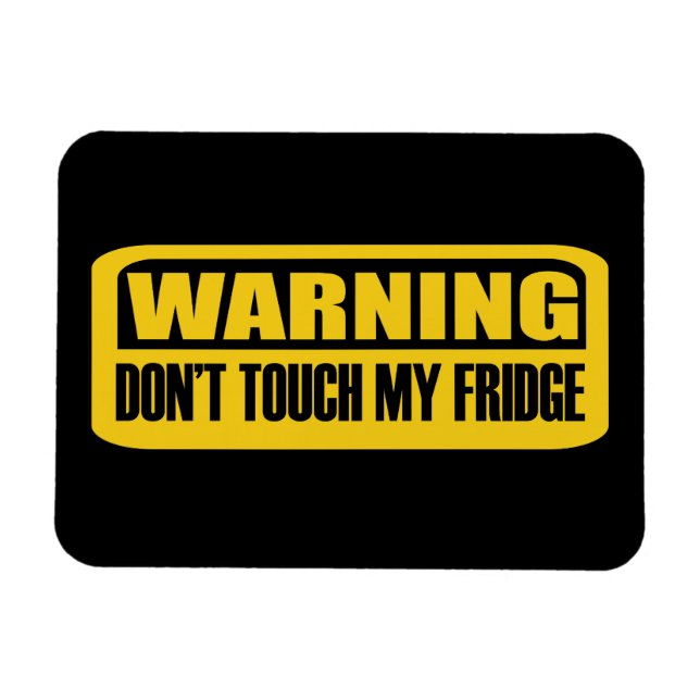 Imán no toques mi refrigerador (Horizontal)