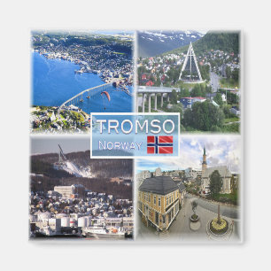 Imán NO Tromso - Vista aérea - Catedral ártica -
