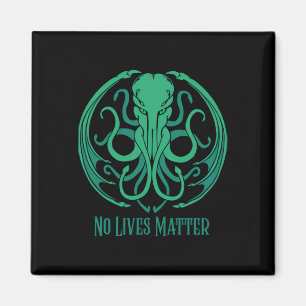 Imán No vive el Pegatina de Cthulhu