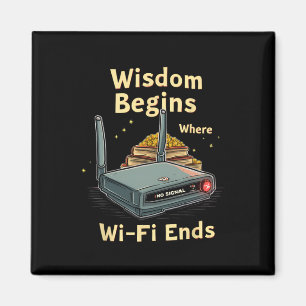 Imán No Wifi Lee Libros en su Lugar - Divertido Regreso