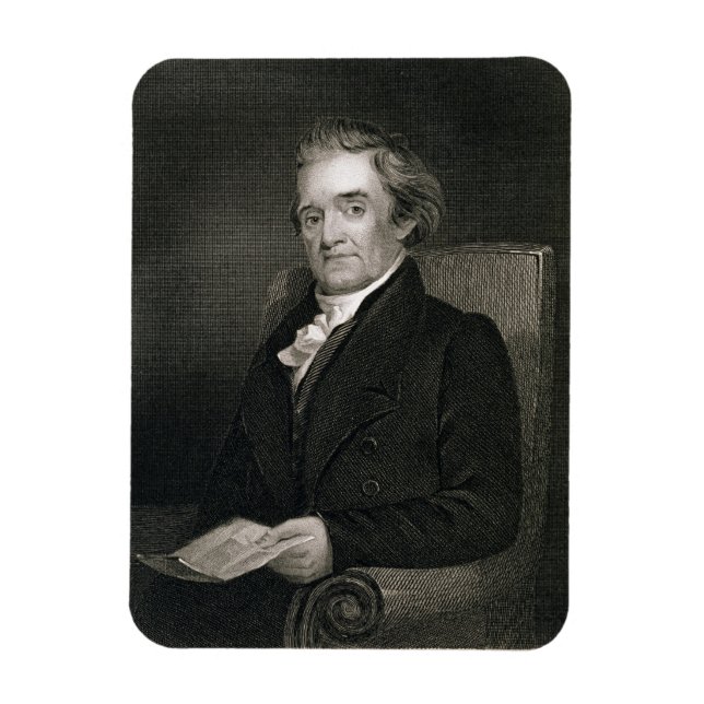 Imán Noah Webster (1758-1843) grabado por Frederick W. (Vertical)