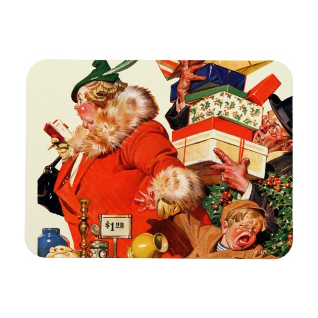 Imán Noche antes de los Navidades (Horizontal)