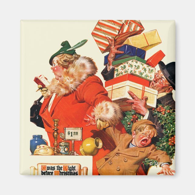 Imán Noche antes de los Navidades (Frente)