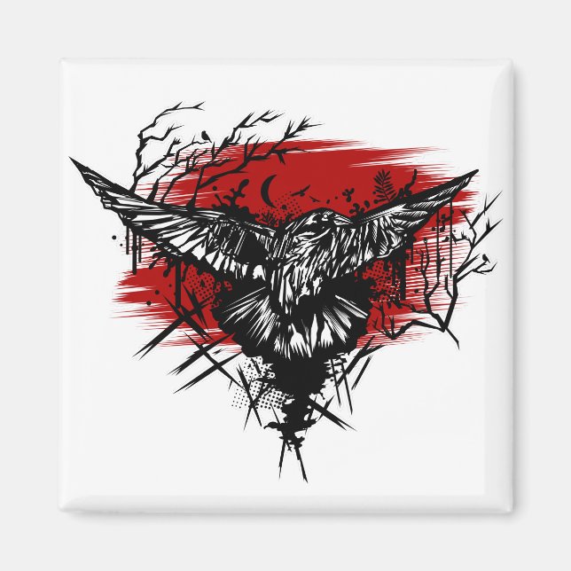 Imán Noche Crows (Frente)