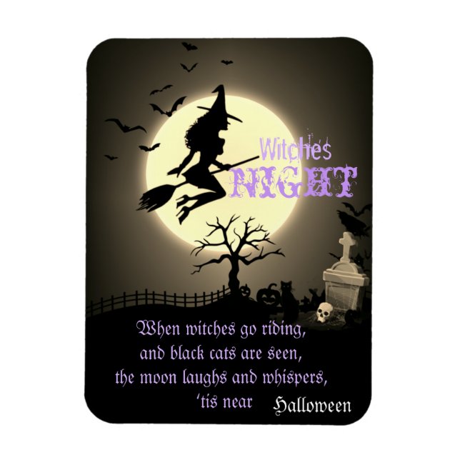 Imán Noche de brujas, Halloween (Vertical)