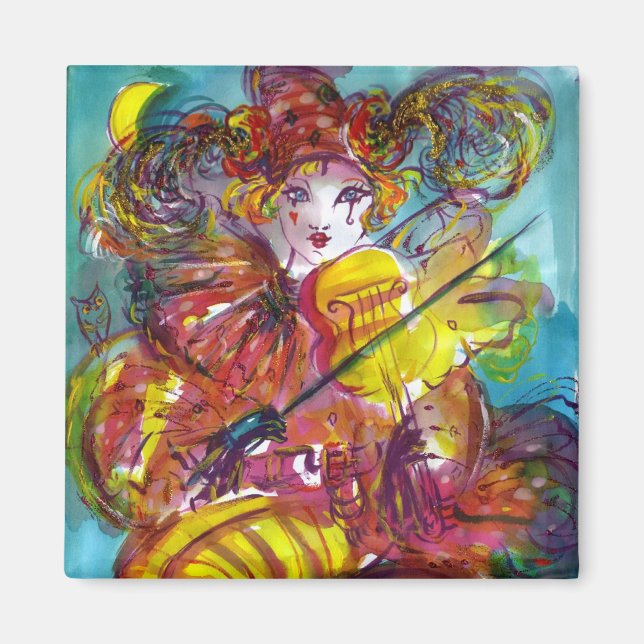 Imán Noche de Carnaval PIERO / Veneciano (Frente)