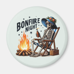 Imán Noche de la hoguera - Beber esqueleto cerca del fu