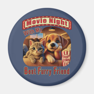 Imán Noche de la película - Mejor Amigo del Furry - Gat