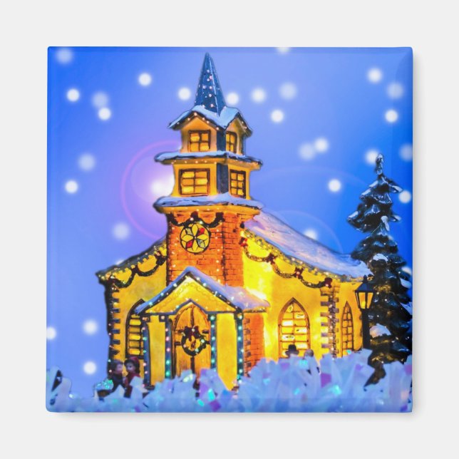 Imán Noche de los navidades (Frente)