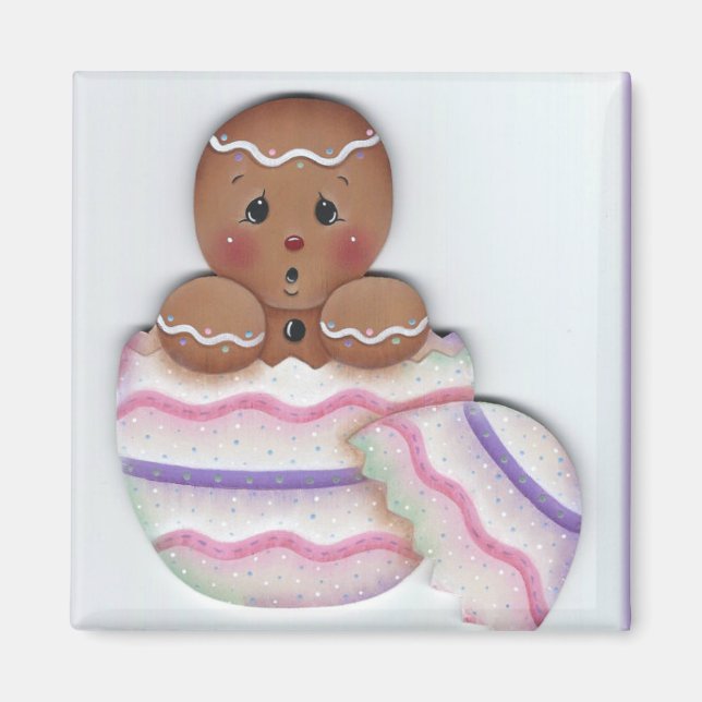 Imán Noche de pan de jengibre de primavera acaba de ser (Frente)