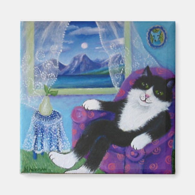 Imán Noche de Tuxedo (Frente)