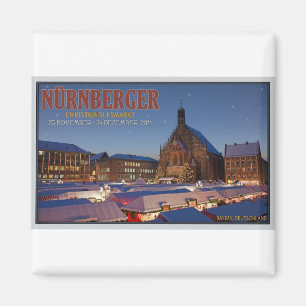 Imán Noche del mercado del navidad de Nürnberg