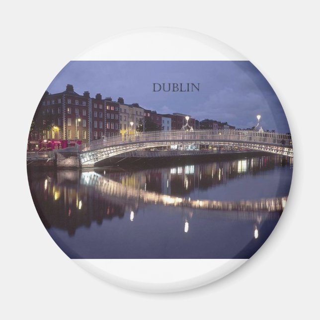 Imán noche del puente de Dublín de Irlanda (St.K. (Frente)