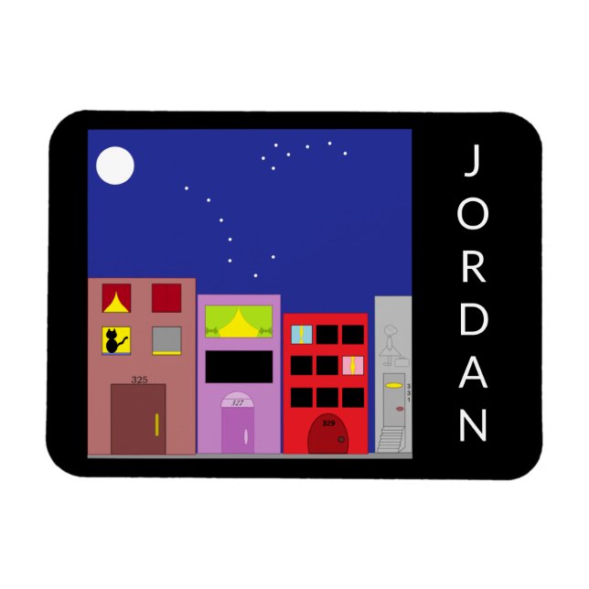 Imán Noche en la ciudad: (Horizontal)