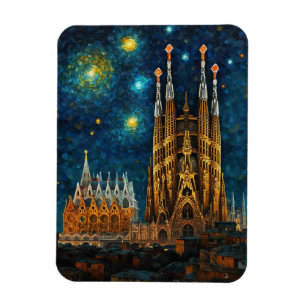 Imán Noche estelar catalana   Gaudí se reúne con Van Go