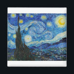 Imán Noche estrellada 1889 de Vincent van Gogh<br><div class="desc">Vincent Willem van Gogh (neerlandés: [ˈvɪ nsɛ nt ˈʋ laren ɱ v^^x] (escucha); [nota 1] 30 de marzo de 1853 - 29 de julio de 1890) fue un pintor postimpresionista holandés que se convirtió póstumamente en una de las figuras más famosas e influyentes de la historia del arte occidental. durante...</div>