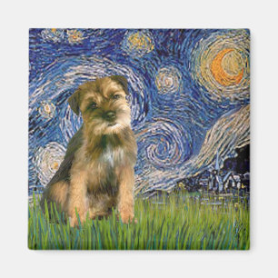 Imán Noche estrellada - Border Terrier #1