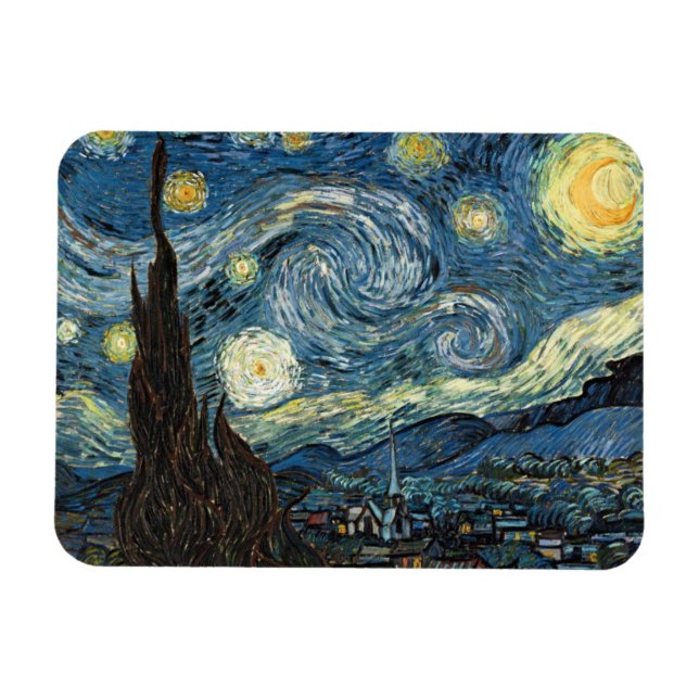 Imán Noche estrellada de Van Gogh (Horizontal)