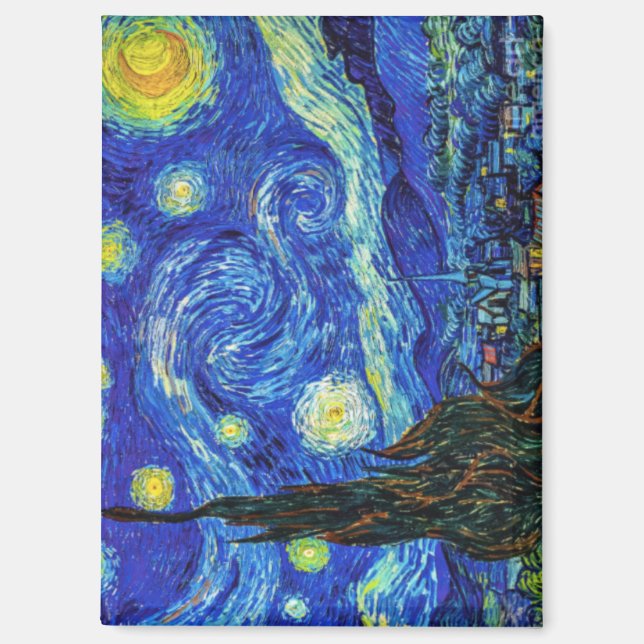 Imán Noche estrellada de Van Gogh, (Anverso)