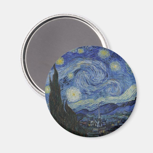 Imán Noche estrellada de Van Gogh: Remolino de sueños (Anverso/Reverso)