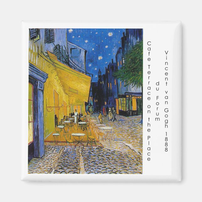 Imán Noche estrellada de Vincent van Gogh (Frente)