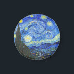 Imán Noche estrellada de Vincent van Gogh<br><div class="desc">Noche estrellada de Vincent van Gogh</div>