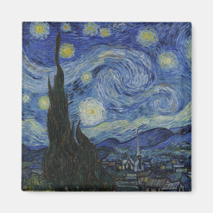 Imán Noche estrellada, pintura al óleo, Vincent Van Gog