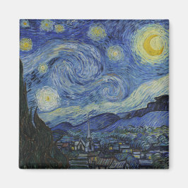 Imán Noche estrellada y Van Gogh/arte vintage famoso