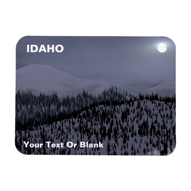 Imán Noche fría en Idaho (Horizontal)