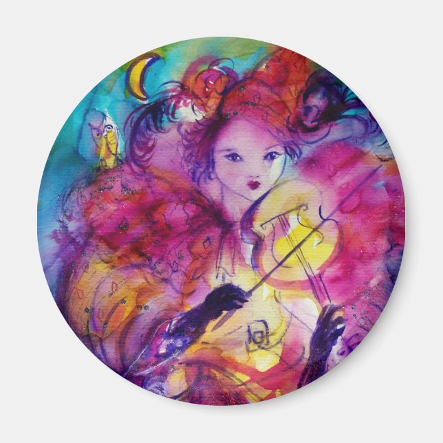 Imán NOCHE MASQUERADE / Carnaval veneciano (Frente)