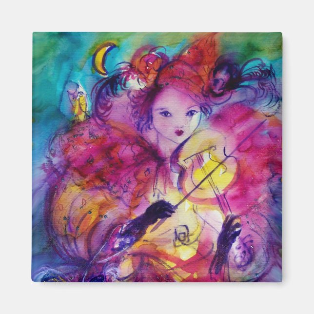 Imán NOCHE MASQUERADE / Carnaval veneciano (Frente)