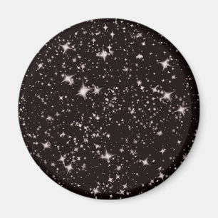 Imán noche negra de estrellas