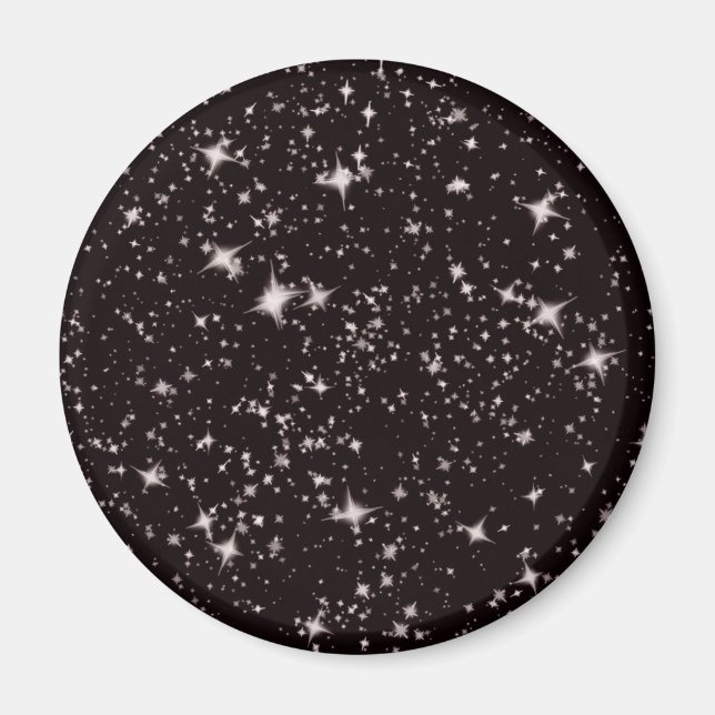 Imán noche negra de estrellas (Frente)