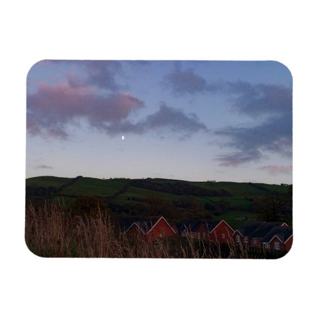 Imán Noche pacífica en Newtown (Horizontal)