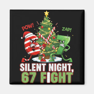 Imán Noche silenciosa 67 Lucha divertida Navidad _1 