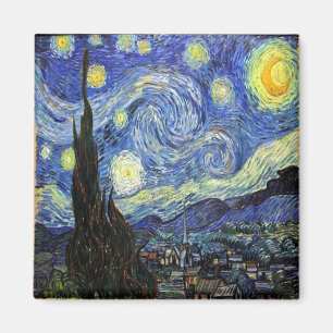Imán Noche Starry De Vincent Van Gogh 1889