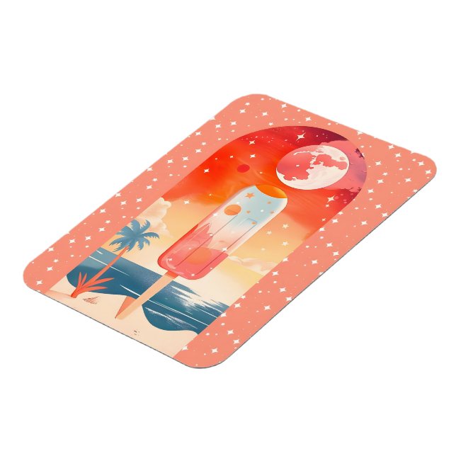 Imán Noche tropical de verano estrellada (Lado Izquierdo)