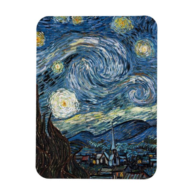 Imán Noche Van Gogh Starry (Vertical)